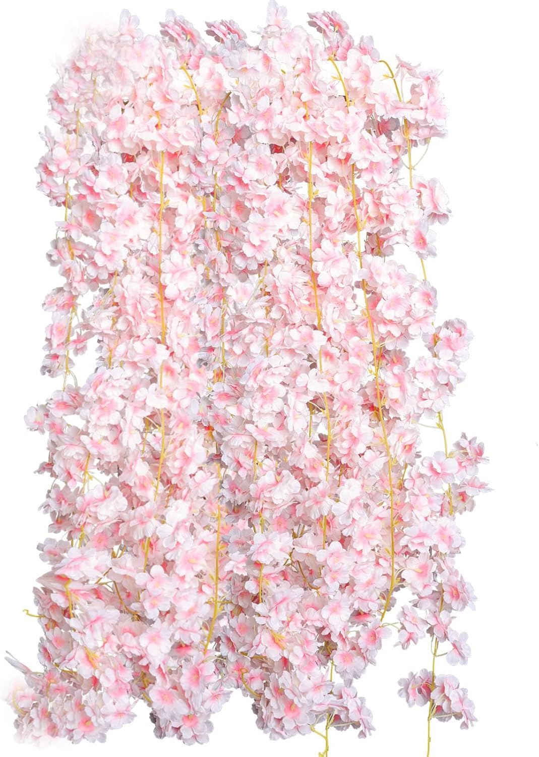Amazon｜桜 造花 ガーランド 180cm 吊り下げ 135頭花 2本 4本 6本入り